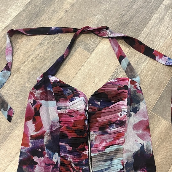 Guess Black Satin Dress with Zipper - Picture 4 of 10